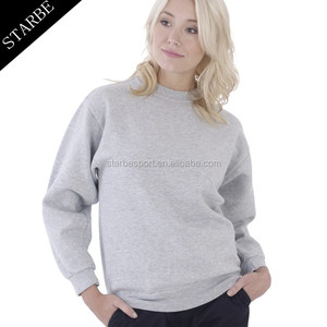 Vente en gros de sweatshirts à <span class=keywords><strong>capuche</strong></span> à col rond en coton <span class=keywords><strong>sans</strong></span> <span class=keywords><strong>capuche</strong></span> pour femmes - Product Image 1