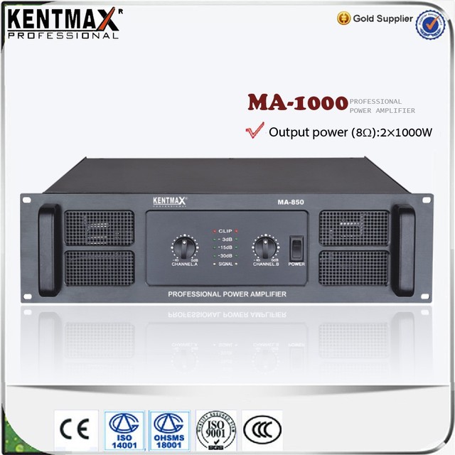 3U Professional 1000w sound audio power amplifier