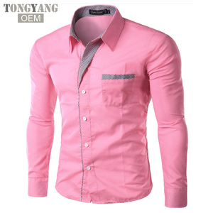 TONGYANG New Fashion Brand Camisa mascolina camicia a maniche lunghe uomo coreano Design sottile formale Casual camicia da uomo - Product Image 4