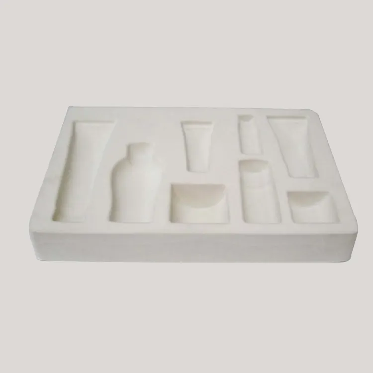 Flocked Blister tray of good quality packaging cosmetics