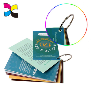 Cartes colorées pour l'éducation, 4d, développement cognitif, compétences cognitives, apprentissage, avec anneau de fixation - Product Image 5