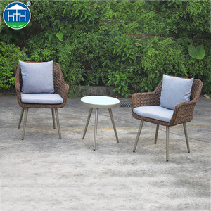 DW-CT071 balcón al por mayor Set 3 unidades aluminio mimbre <span class=keywords><strong>Bistro</strong></span> Mesa - Product Image 2