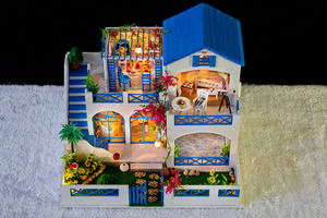 IIECREATE Mini Casa <span class=keywords><strong>de</strong></span> Muñecas <span class=keywords><strong>de</strong></span> Madera para Armar, Juguetes Educativos con Fotos, Tienda <span class=keywords><strong>de</strong></span> Libros, Historia - Product Image 5