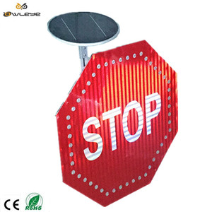 Alta visual <span class=keywords><strong>Stop</strong></span> led <span class=keywords><strong>stop</strong></span> forma octogonal led solar señales de tráfico por carretera - Product Image 3
