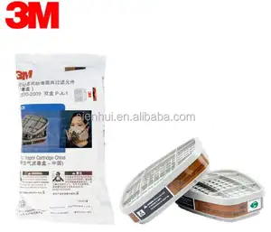 真正的3M 6001有机汽化器盒3M墨盒，用于3M防毒面具呼吸保护