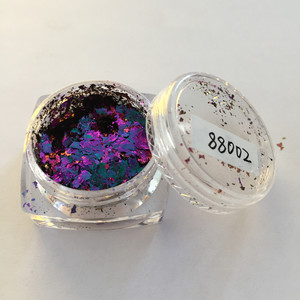 Đặc Biệt Có Hình Dạng Multichrome Foil Flakes Màu Chuyển Sang Trọng Vàng Tắc Kè Hoa Kim Loại Flakes - Product Image 4