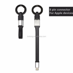 2018 porte-clés personnalisé <span class=keywords><strong>usb</strong></span> câble de charge rapide avec 8 broches fil connecteur - Product Image 3