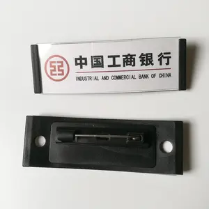 Custom Changeable Blank Metal Aluminum Magnetic Reusable Name Badge