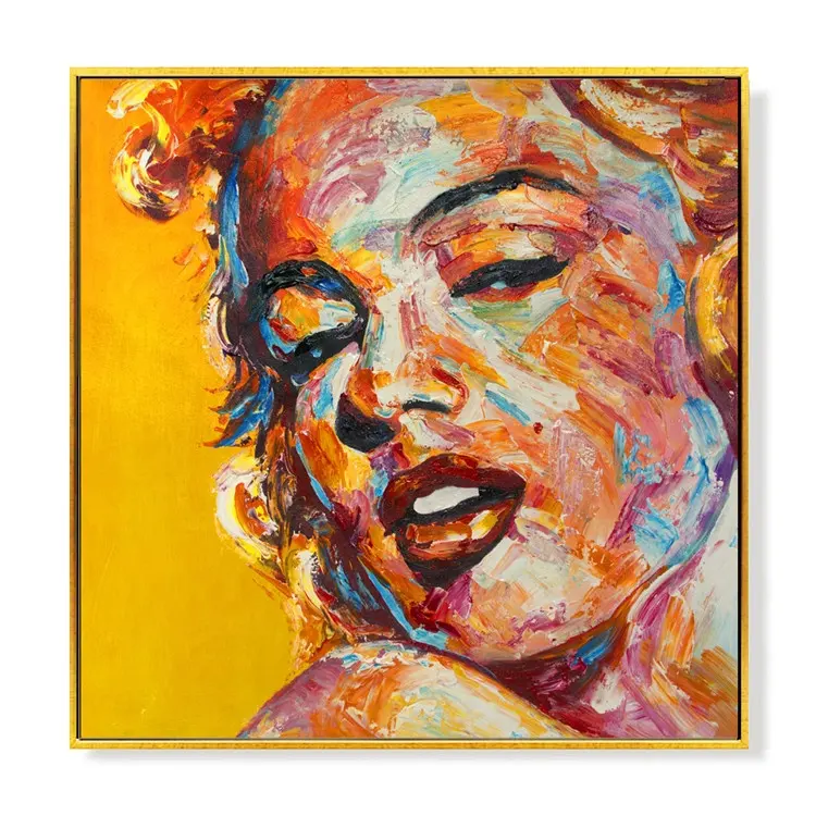 Modern Art Famous People Original Fine Arts Palette Knife Oil Painting