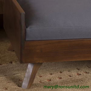 Sofá cama de madera maciza para mascotas, muebles hechos a mano para interiores, con cojín, gran oferta - Product Image 5
