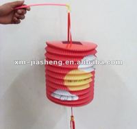 Lanterne en papier de cylindre d'orgue chinois suspendue pliable d'impression personnalisée de haute qualité pour noël, fête, festival, décoration
