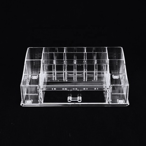 Organizzatore cosmetico acrilico Beauty Makeup Box Storage Organizer <span class=keywords><strong>porta</strong></span> rossetto con cassetto portagioie organizzatore trasparente all'ingrosso - Product Image 3