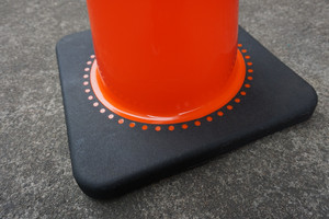 700mm yeni yumuşak standart yansıtıcı esnek PVC kauçuk plastik trafik emniyet konileri - Product Image 5