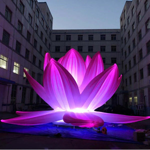 10M การหายใจ Inflatable Lotus ดอกไม้ไฟ LED สำหรับ Shopping Mall ตกแต่ง - Product Image 4