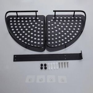 2-Tier Aluminum Adhesive Suction Corner Shelf Drill-Free <strong>Bathroom</strong> Shower Caddy Organizer Kitchen Shower Room <strong>Basket</strong> <strong>Storage</strong> - Product Image 3