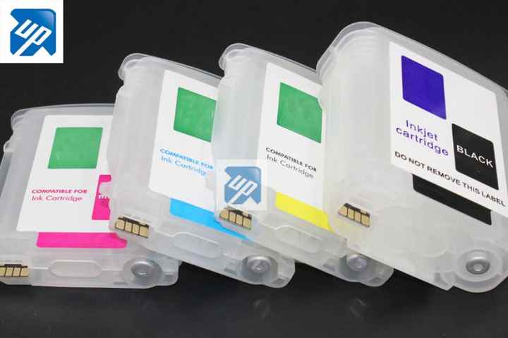 UPブランドの交換HP 82 11 RefillableインクCartridgesためHP 