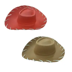 Cowboy Hat Cosplay Party Costume Accessories Play Dress Up Felt Cowboy Hat  For Women