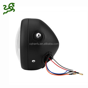 <span class=keywords><strong>Phare</strong></span> LED <span class=keywords><strong>rond</strong></span> de <span class=keywords><strong>moto</strong></span>, pour Cafe Racer, universel, avec yeux d'ange, pouces - Product Image 6