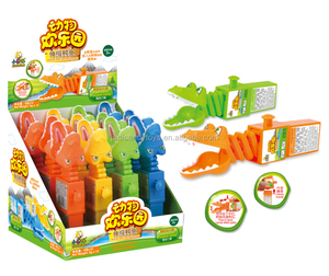 Animal primavera Caimán cocodrilo juguetes del caramelo con botón presionado - Product Image 1