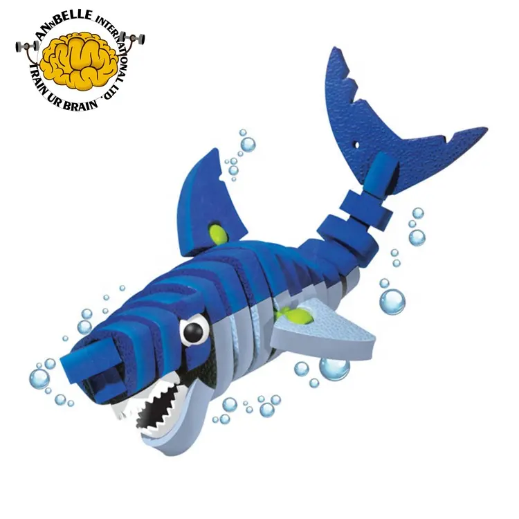 교육 장난감 3D 거품 퍼즐 3D EVA 퍼즐 바다 동물 퍼즐 상어