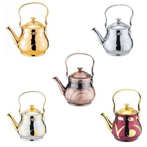 <span class=keywords><strong>Teiera</strong></span> Araba Premium in Oro con Incisioni - Ideale per Cerimonie del Tè Mediorientali e Regali di Lusso - Product Image 2