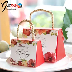 custom Unique print for wedding candy ,wedding gift luxury small paper gift bag