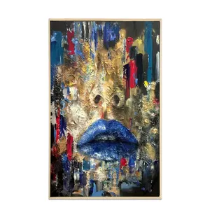 Custom photo wall art canvas hand painted oil painting abstract