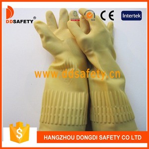 <span class=keywords><strong>Longue</strong></span> <span class=keywords><strong>manchette</strong></span> jaune gants de ménage en <span class=keywords><strong>Latex</strong></span> ( DHL441 ) - Product Image 1