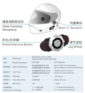 Casco con Intercomunicador Inalámbrico Bluetooth Inteligente FreedConn BM2-S - Product Image 4