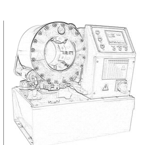 Commande d'assurance commerciale!!! Sertisseuse de tuyau <span class=keywords><strong>hydraulique</strong></span> CE 2 "/machine à sertir les tuyaux JYCFLEX Made - Product Image 3