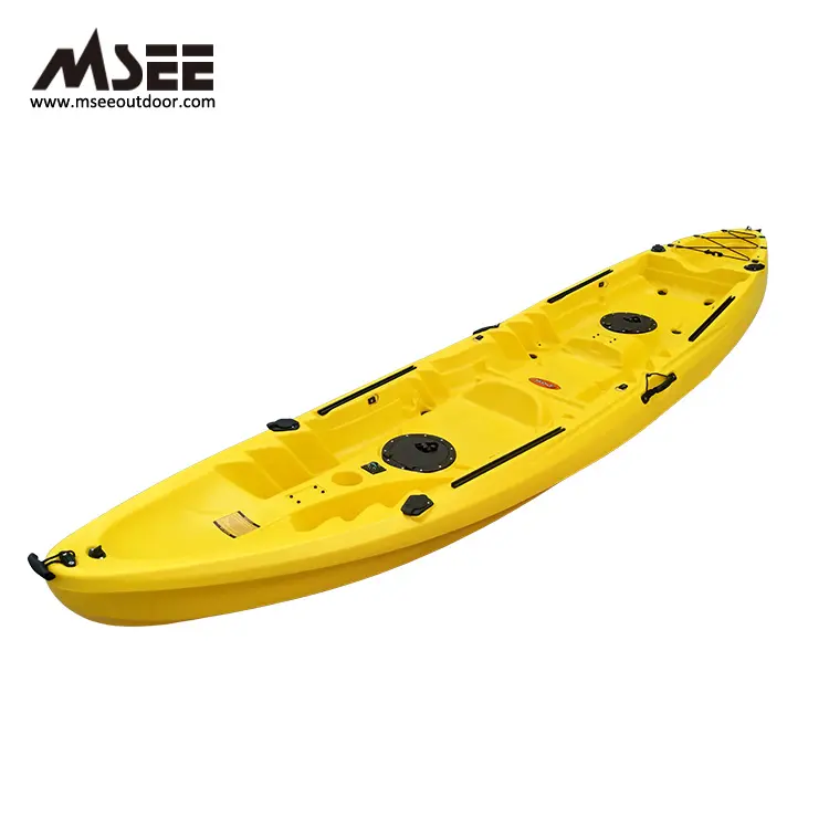 MS-39000-B kayık şeffaf HDPE LLDPE sert plastik kano kayık trolling motorlu kayık