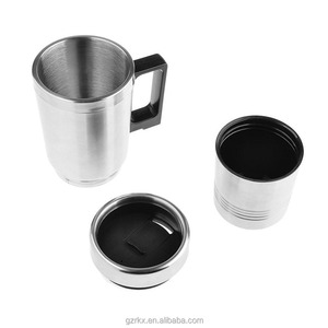 Bollitore Elettrico Portatile da Auto 12V 24V 300ml in Acciaio Inox, Tazza Riscaldante Rapida per Acqua, Tè, Caffè, Latte - Product Image 4