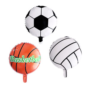 Gonfiabile 18 pollici rotonda pallone da calcio forma palloncino per bambini sport giocattolo stagnola palloncino calcio <span class=keywords><strong>pallavolo</strong></span> basket palloncino - Product Image 4