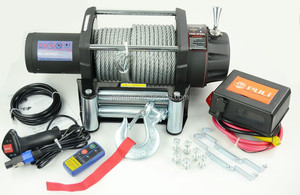 Mesin Derek Listrik 4WD 12V/24V Bekas ATV UTV JEEP 17000LB dengan Tali Kawat - Product Image 2