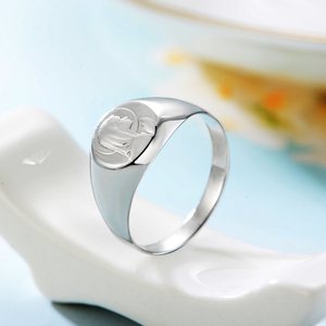 925 in argento Sterling placcato oro Bague Argent sacre <span class=keywords><strong>fede</strong></span> uomini anelli posteriori - Product Image 3