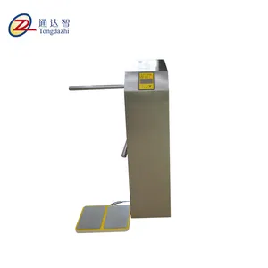 Access Control System ESD Alarm Automatic Tripod Turnstile With Manual Button