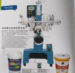 Machine d'impression de film par transfert thermique semi-automatique pour seau