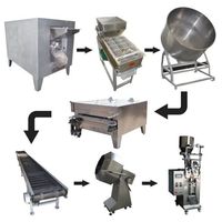 Machine japonaise à haute efficacité pour la fabrication de cacahuètes, revêtement automatique des haricots, collection