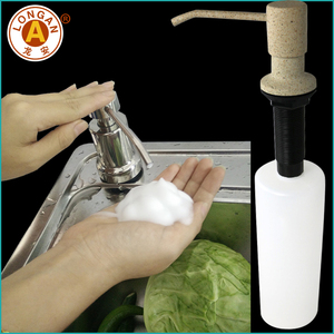 Brosse de lavage de la vaisselle, distributeur de savon en acier à base d'alcool, blanc pour Gel de <span class=keywords><strong>bain</strong></span>, 350ml, 5 pièces, livraison rapide - Product Image 4