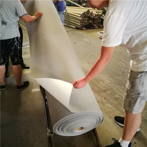 Anti-slip Needle Punched Latex Backing Outdoor Floor White <strong>Carpet</strong> <strong>Roll</strong> for Heat Transfer Printing - Product Image 4