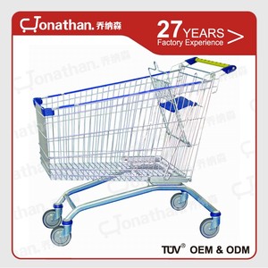 210L धातु इस्पात शॉपिंग मॉल एक सुपरमार्केट गाड़ी ट्राली की कीमत - Product Image 2