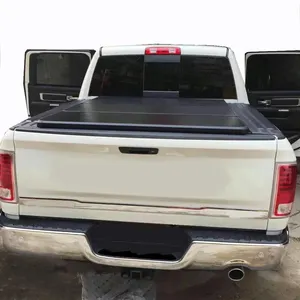 Тройного сложения для грузовика, жесткий складной тент для Dodge Ram 1500, тройной складной тент, двойная кабина с боковым ящиком для инструментов