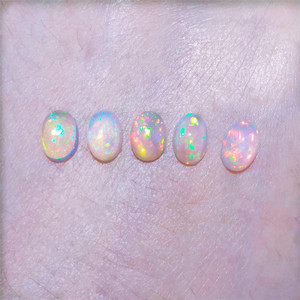 Bague ovale naturelle en forme de goutte d'eau, <span class=keywords><strong>pierre</strong></span> ample <span class=keywords><strong>opale</strong></span> colorée sans dommage, collier pendentif à double usage, 10 pièces - Product Image 5