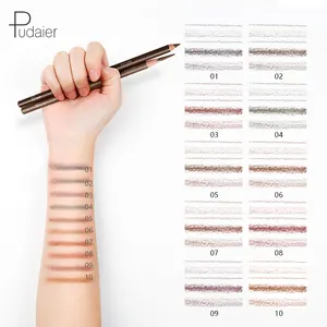 Benutzer definierte Make-up Augenbrauen stift Langlebige wasserdichte Liner Augenbrauen 10 Farben zur Auswahl