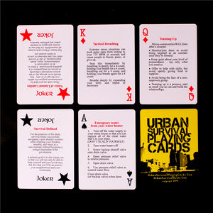 Juego de naipes de póker con logotipo personalizado de supervivencia urbana con ESTUCHE DE PVC brillante para material de papel de entretenimiento, promoción de Canadá - Product Image 6