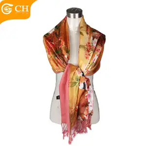 Wholesale women silk and Cashmere scarf