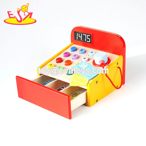 2023 סיטונאי ילדים צעצוע כסף עץ לרשום ילדים עיצוב חדש להעמיד פנים לשחק & preschool צעצוע הטוב ביותר מזומנים קופה w10a065 - Product Image 3