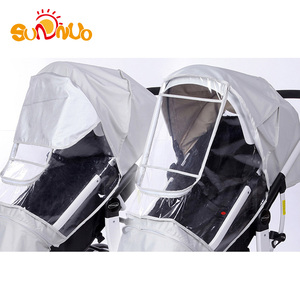 Copertura antipioggia per <span class=keywords><strong>passeggino</strong></span> antivento impermeabile universale per bambini - Product Image 4