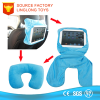 Ipad oreiller support de voiture coussin de lecture EPS perles 2 en 1 transformer U cou oreiller voyage Ipad tablette oreiller