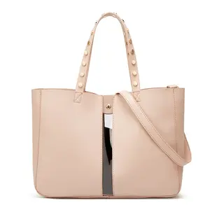 Bolsa feminina de couro sintético, sacola de mão para mulheres, compras on-line, hong kong, nova, 2018